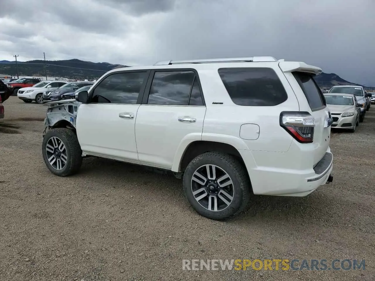 2 fotografías del automóvil dañado JTEKU5JR5P6187505 TOYOTA 4RUNNER 2023