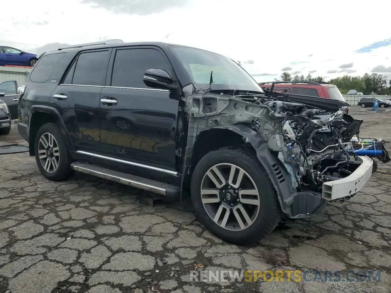 4 fotografías del automóvil dañado JTEKU5JR7P6200111 TOYOTA 4RUNNER 2023