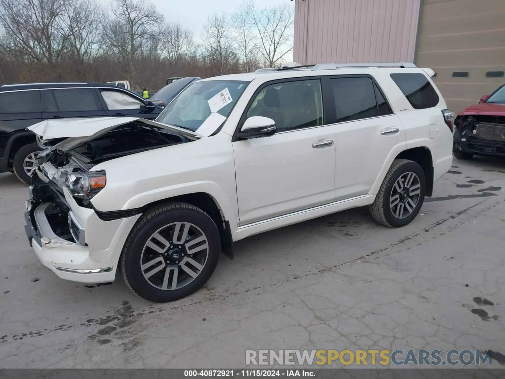 2 fotografías del automóvil dañado JTEKU5JR7P6203364 TOYOTA 4RUNNER 2023