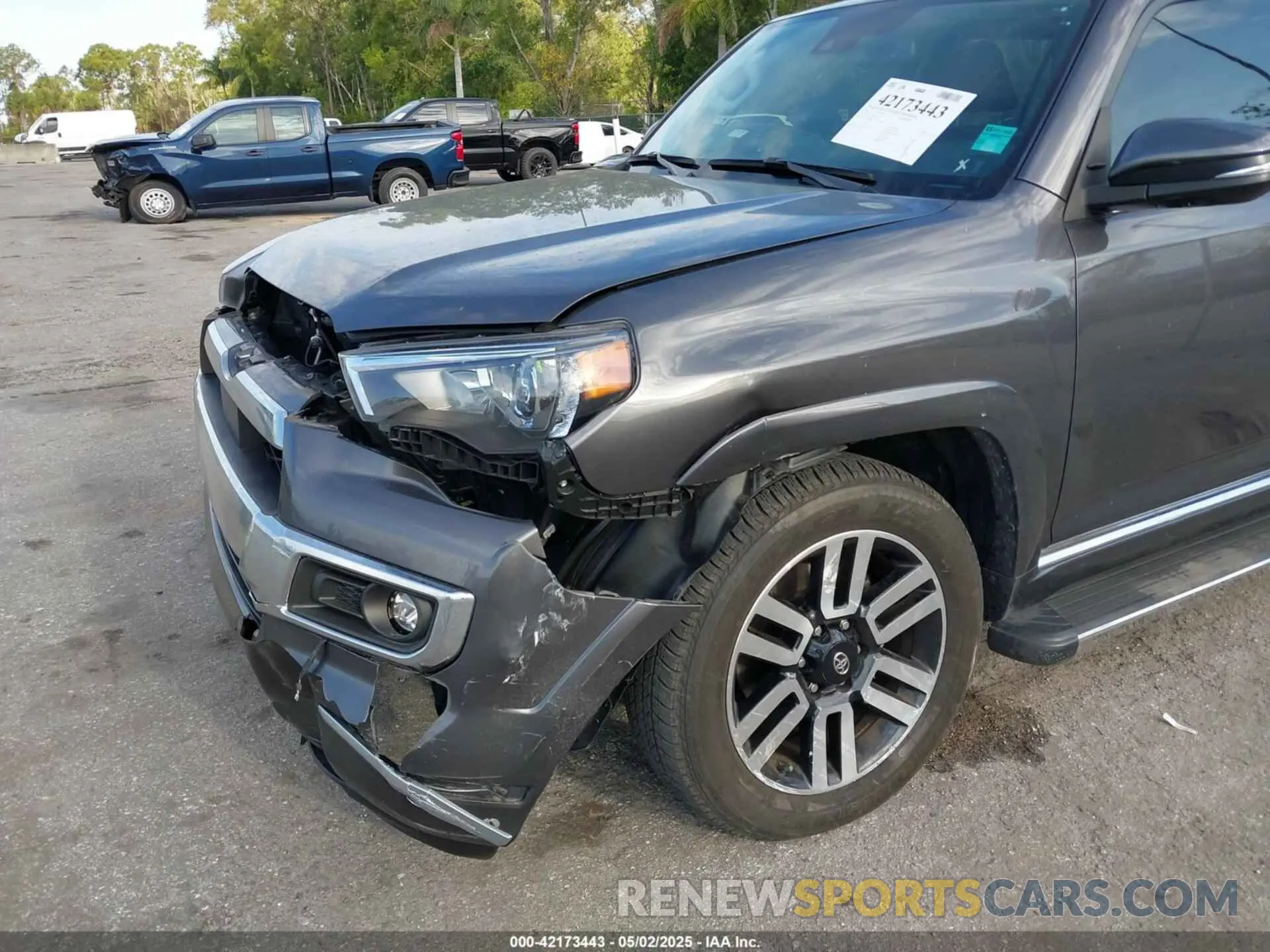 6 fotografías del automóvil dañado JTEKU5JR8P6133647 TOYOTA 4RUNNER 2023