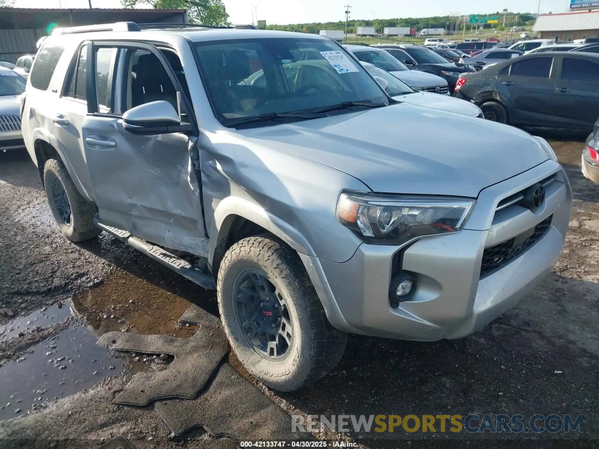 1 fotografías del automóvil dañado JTENU5JR3P6109169 TOYOTA 4RUNNER 2023
