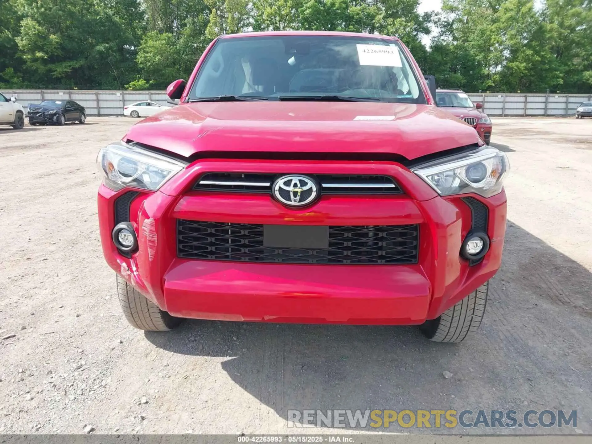 12 fotografías del automóvil dañado JTENU5JR3P6122312 TOYOTA 4RUNNER 2023