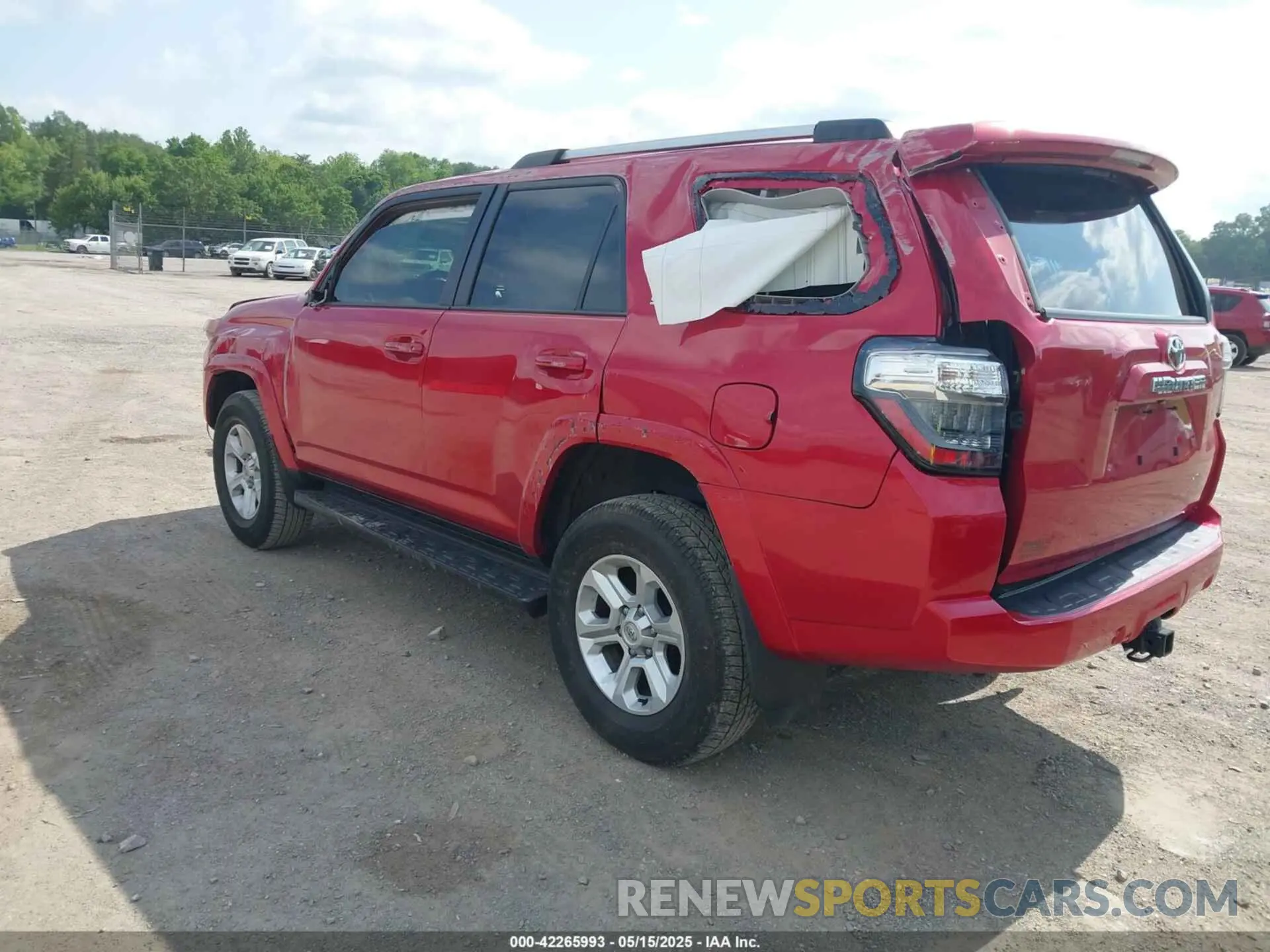 3 fotografías del automóvil dañado JTENU5JR3P6122312 TOYOTA 4RUNNER 2023