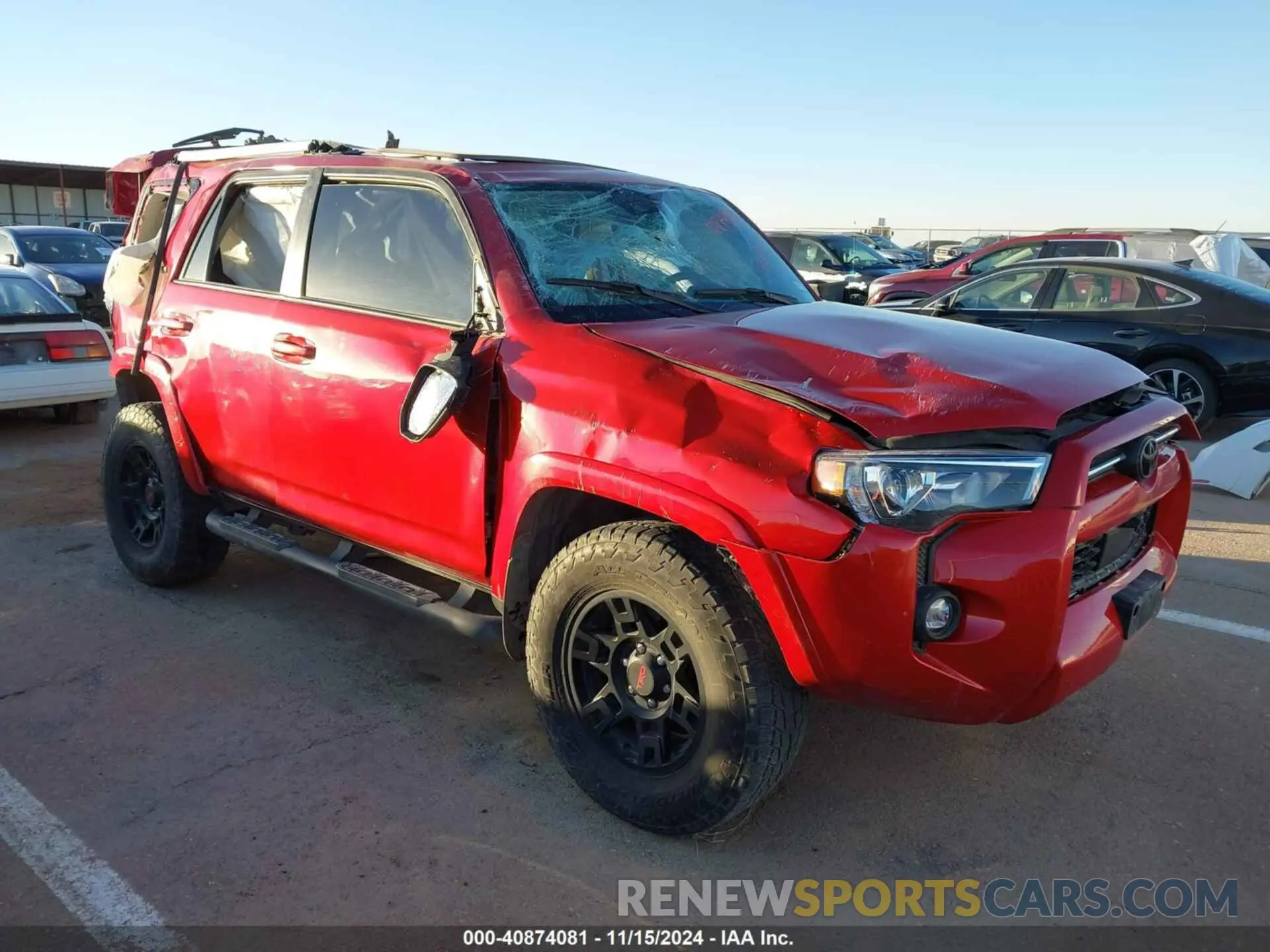 1 fotografías del automóvil dañado JTENU5JR4P6143282 TOYOTA 4RUNNER 2023