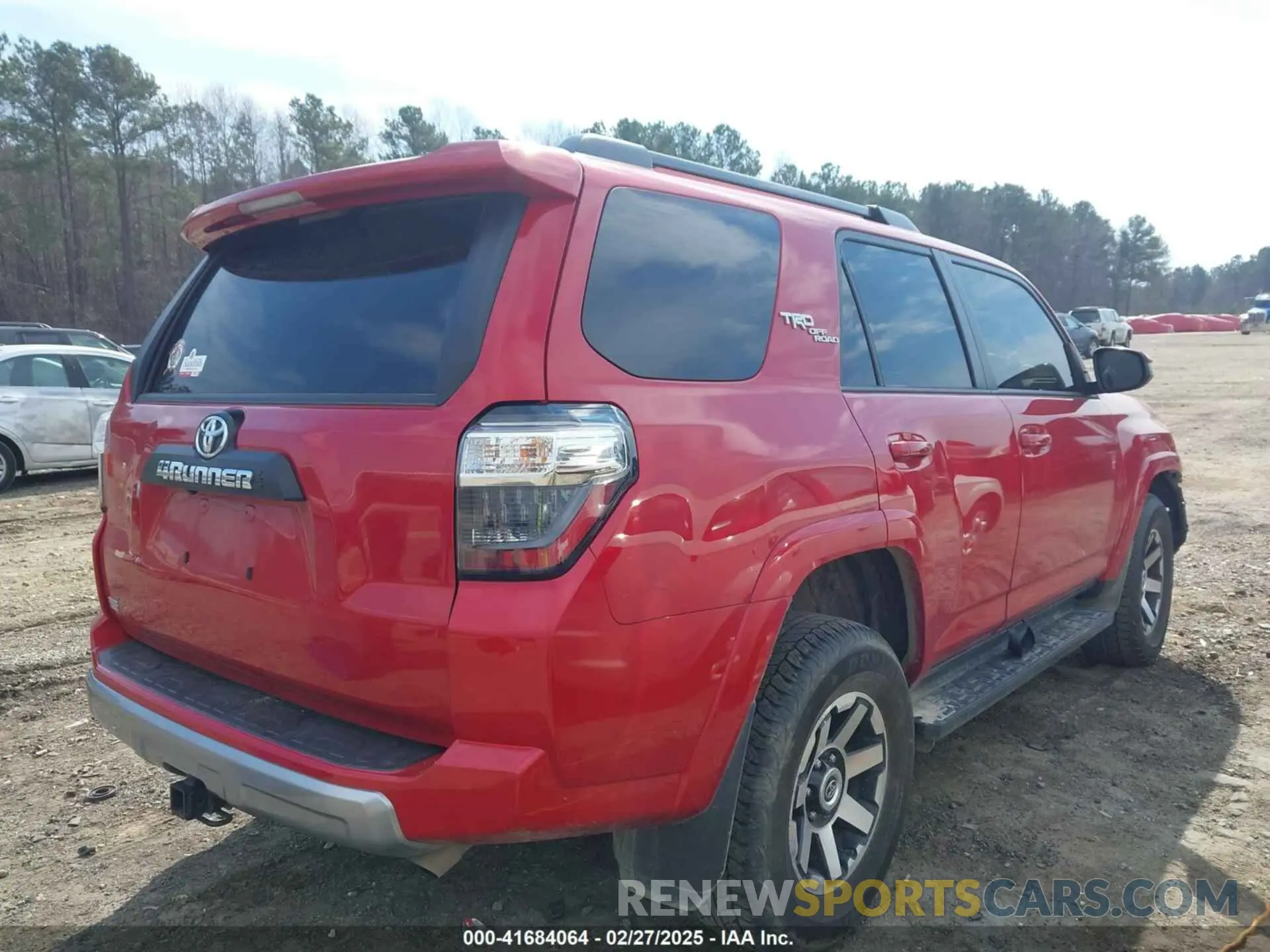 4 fotografías del automóvil dañado JTEPU5JR1P6134466 TOYOTA 4RUNNER 2023