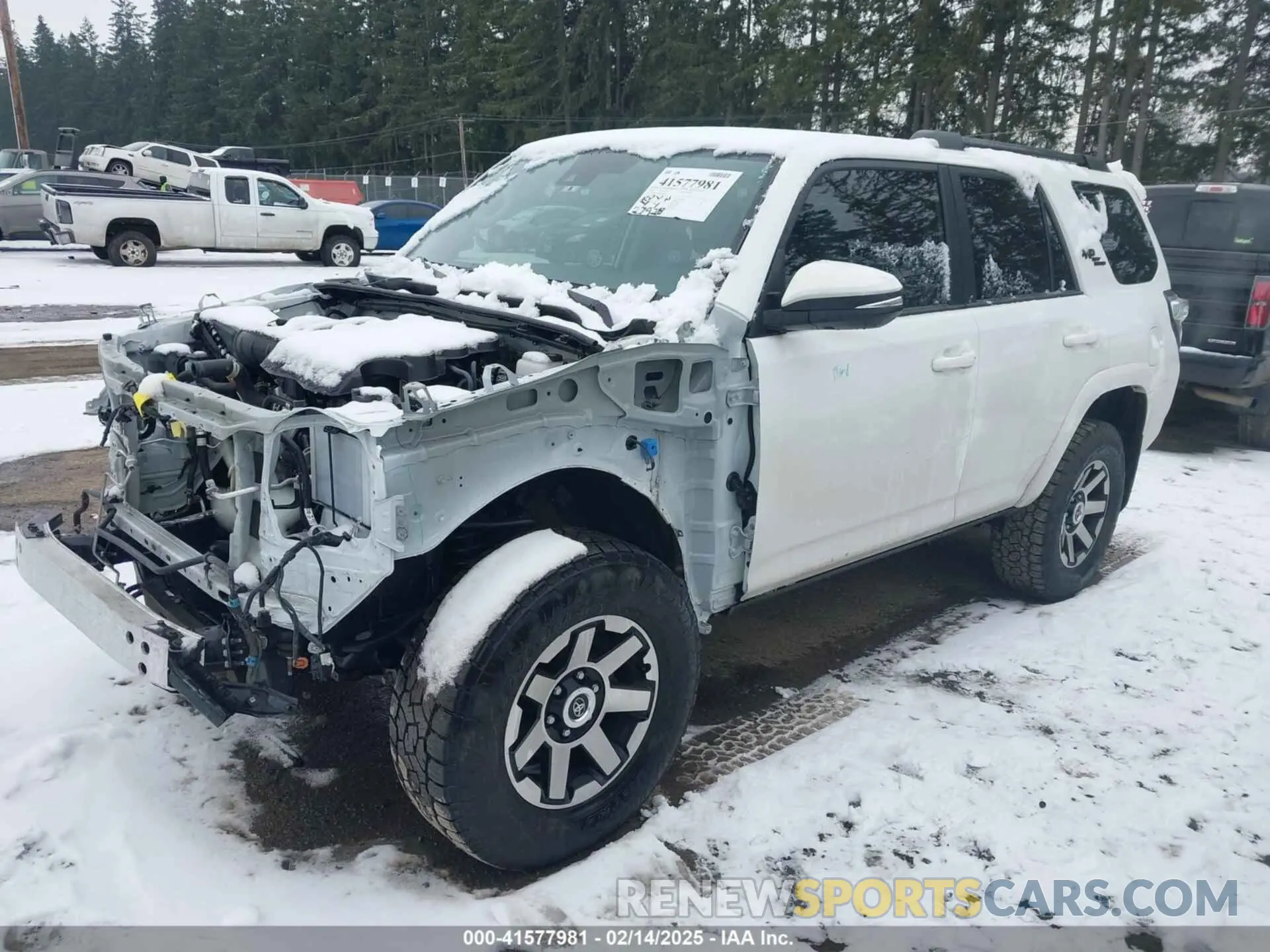 2 fotografías del automóvil dañado JTERU5JR2P6173804 TOYOTA 4RUNNER 2023
