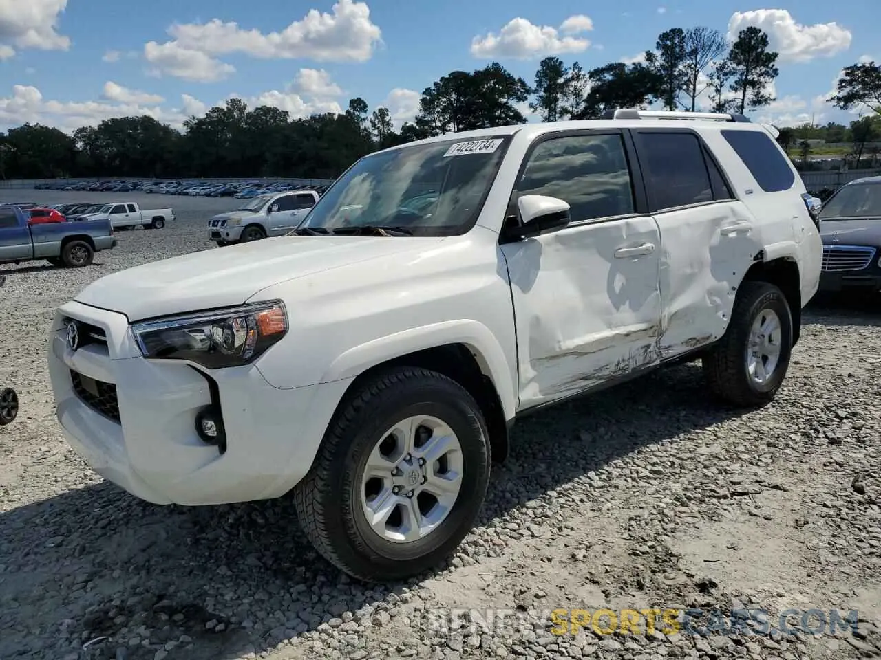 1 fotografías del automóvil dañado JTEEU5JR0R5313176 TOYOTA 4RUNNER 2024