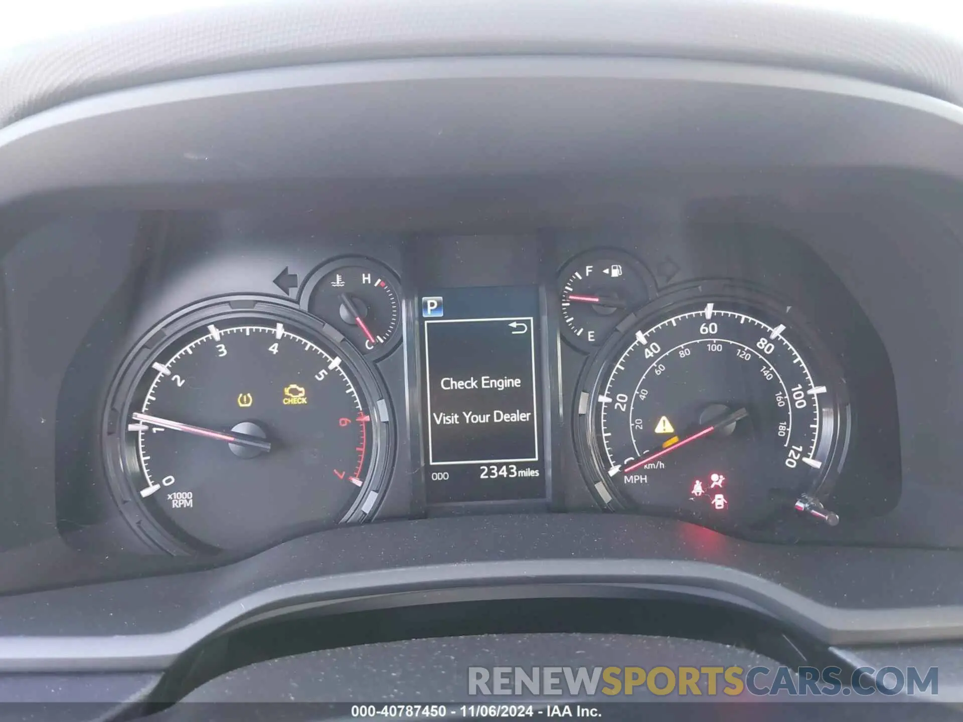 7 fotografías del automóvil dañado JTEFU5JR2R5309618 TOYOTA 4RUNNER 2024