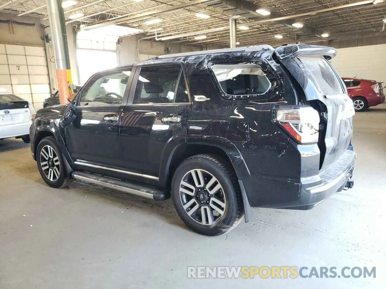 2 fotografías del automóvil dañado JTEKU5JR0R6277969 TOYOTA 4RUNNER 2024