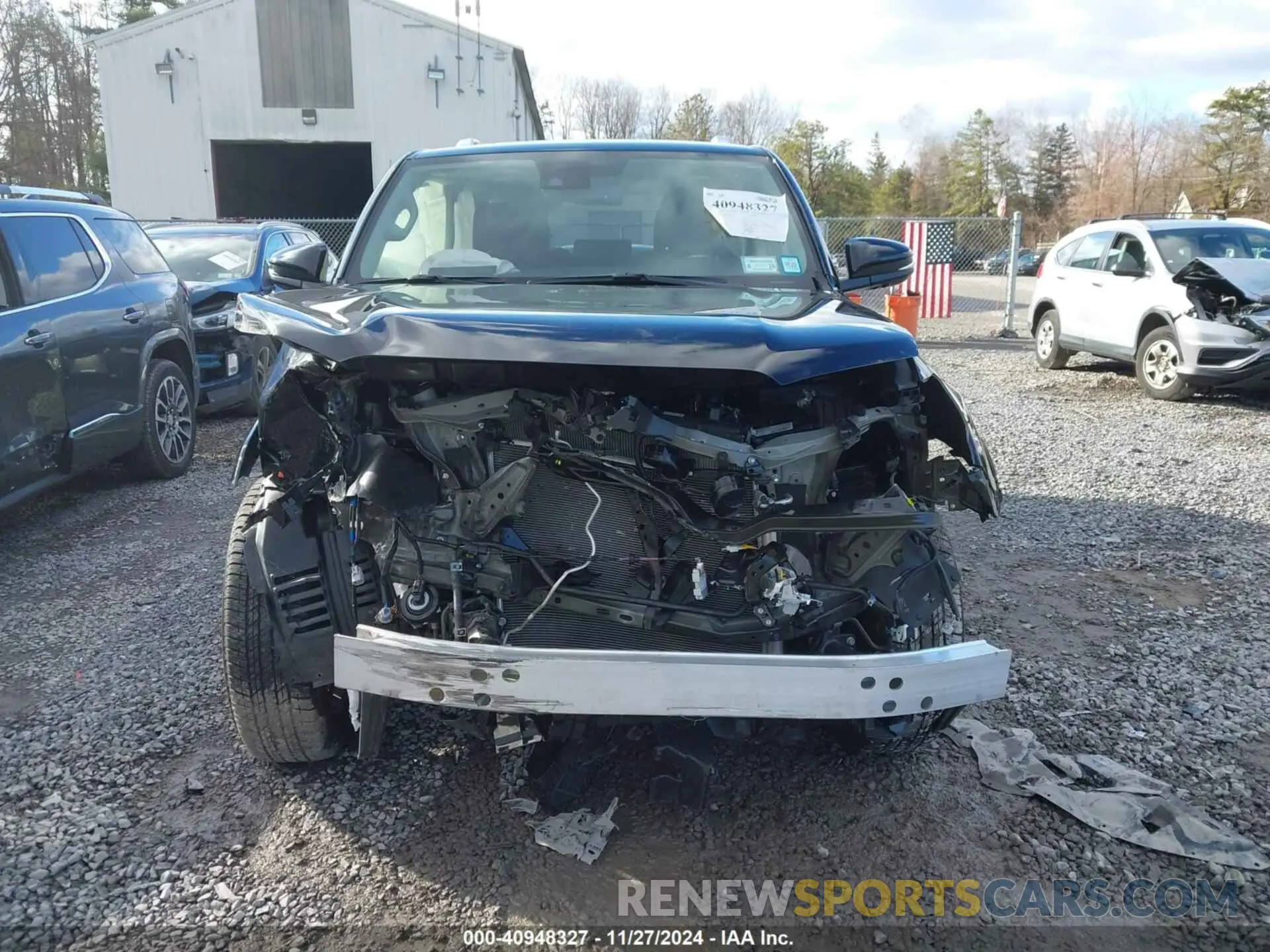 12 fotografías del automóvil dañado JTEKU5JR5R6294928 TOYOTA 4RUNNER 2024