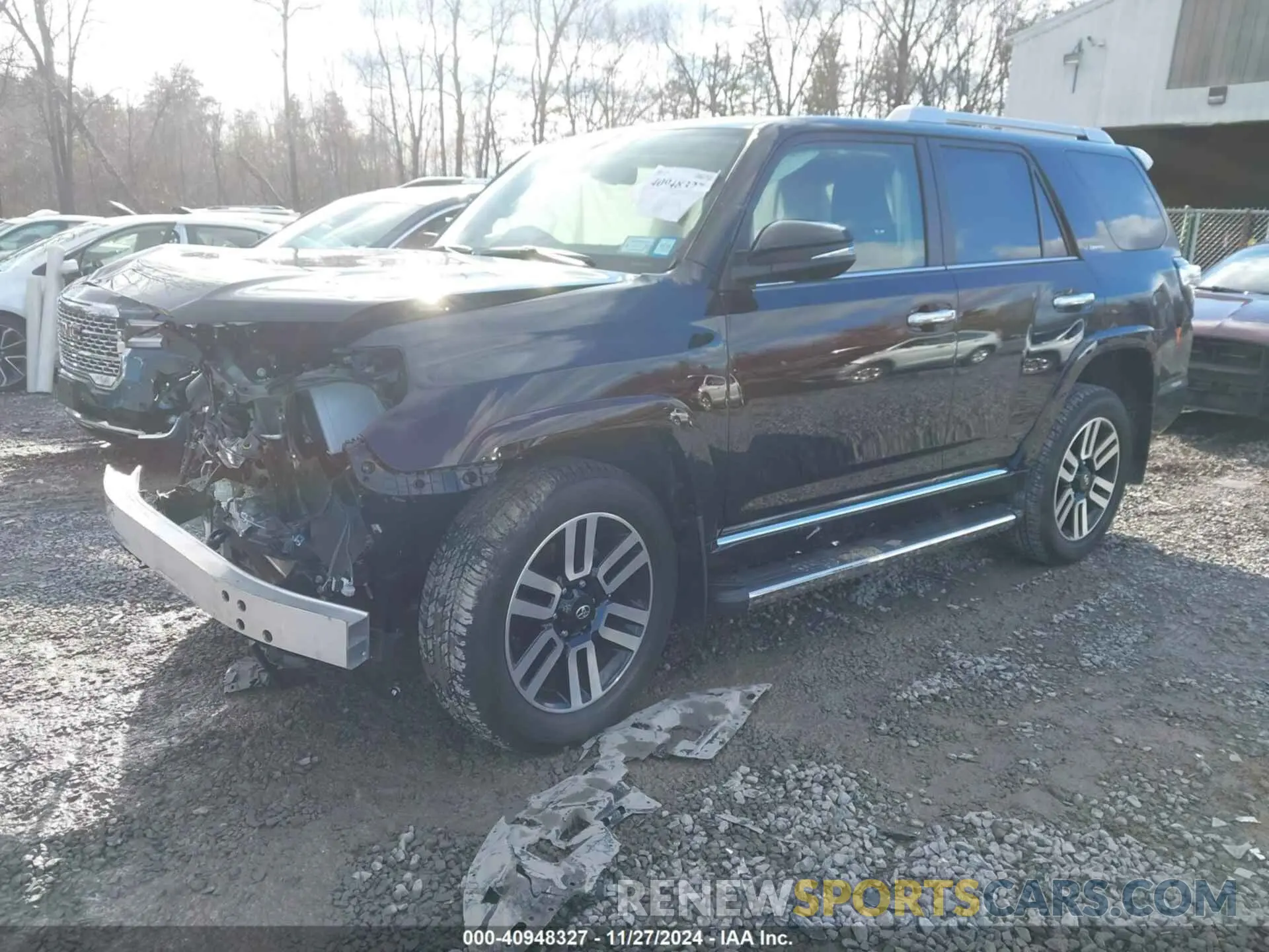 2 fotografías del automóvil dañado JTEKU5JR5R6294928 TOYOTA 4RUNNER 2024