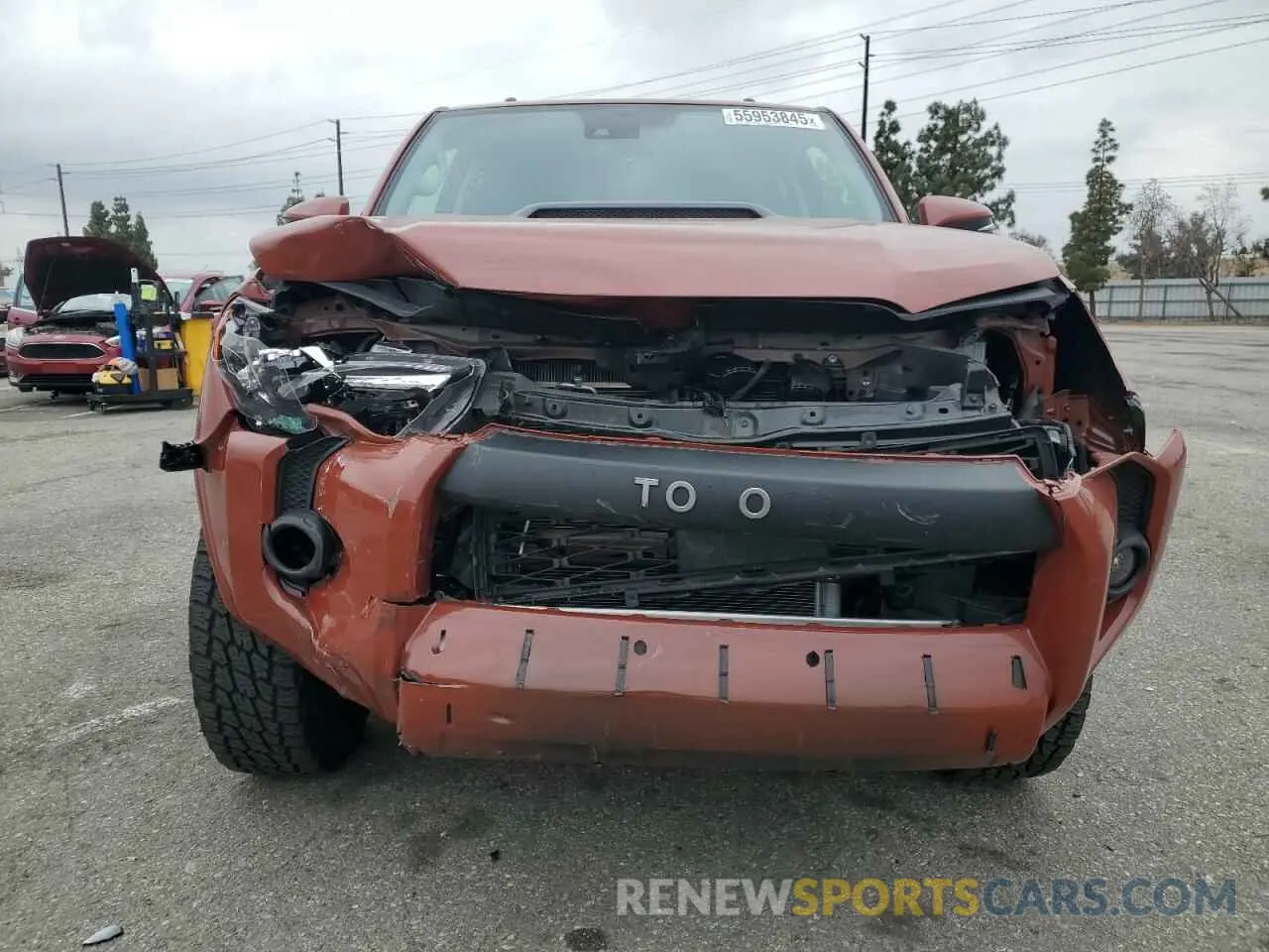 5 fotografías del automóvil dañado JTELU5JR0R6259444 TOYOTA 4RUNNER 2024