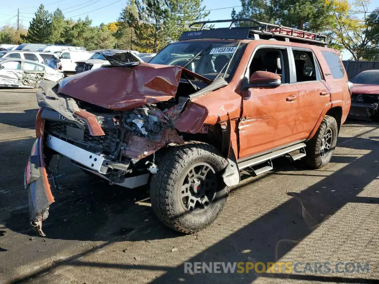 1 fotografías del automóvil dañado JTELU5JR5R6243160 TOYOTA 4RUNNER 2024