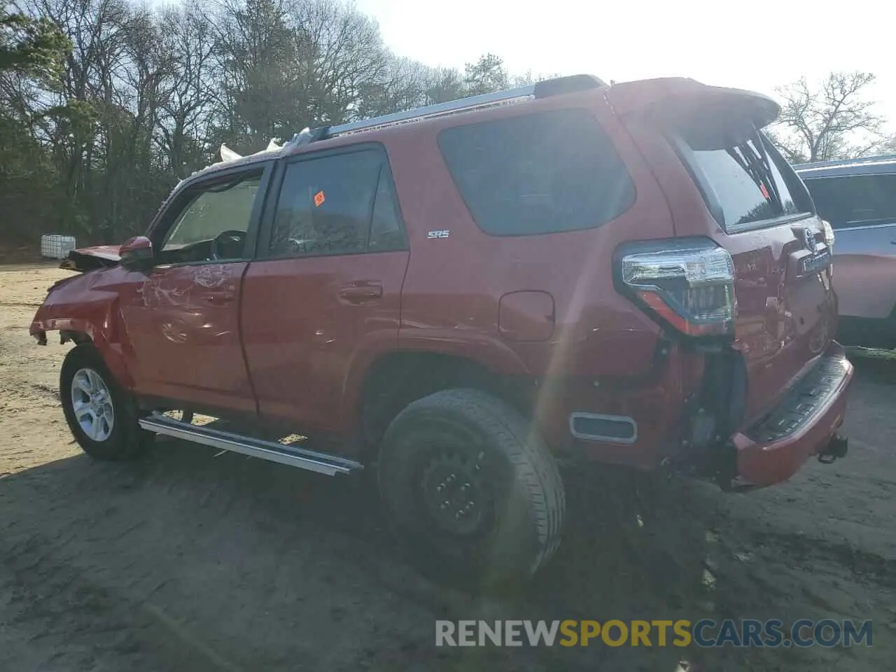 2 fotografías del automóvil dañado JTEMU5JR0R6271081 TOYOTA 4RUNNER 2024