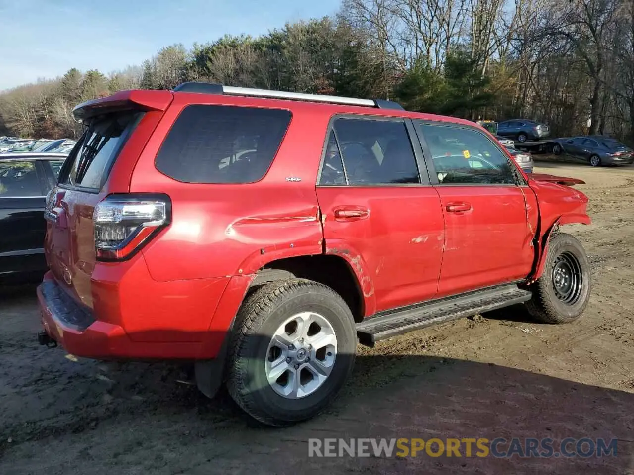 3 fotografías del automóvil dañado JTEMU5JR0R6271081 TOYOTA 4RUNNER 2024