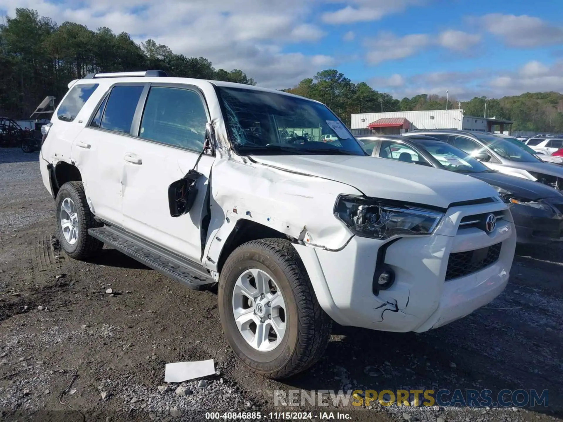 1 fotografías del automóvil dañado JTENU5JR0R6247030 TOYOTA 4RUNNER 2024