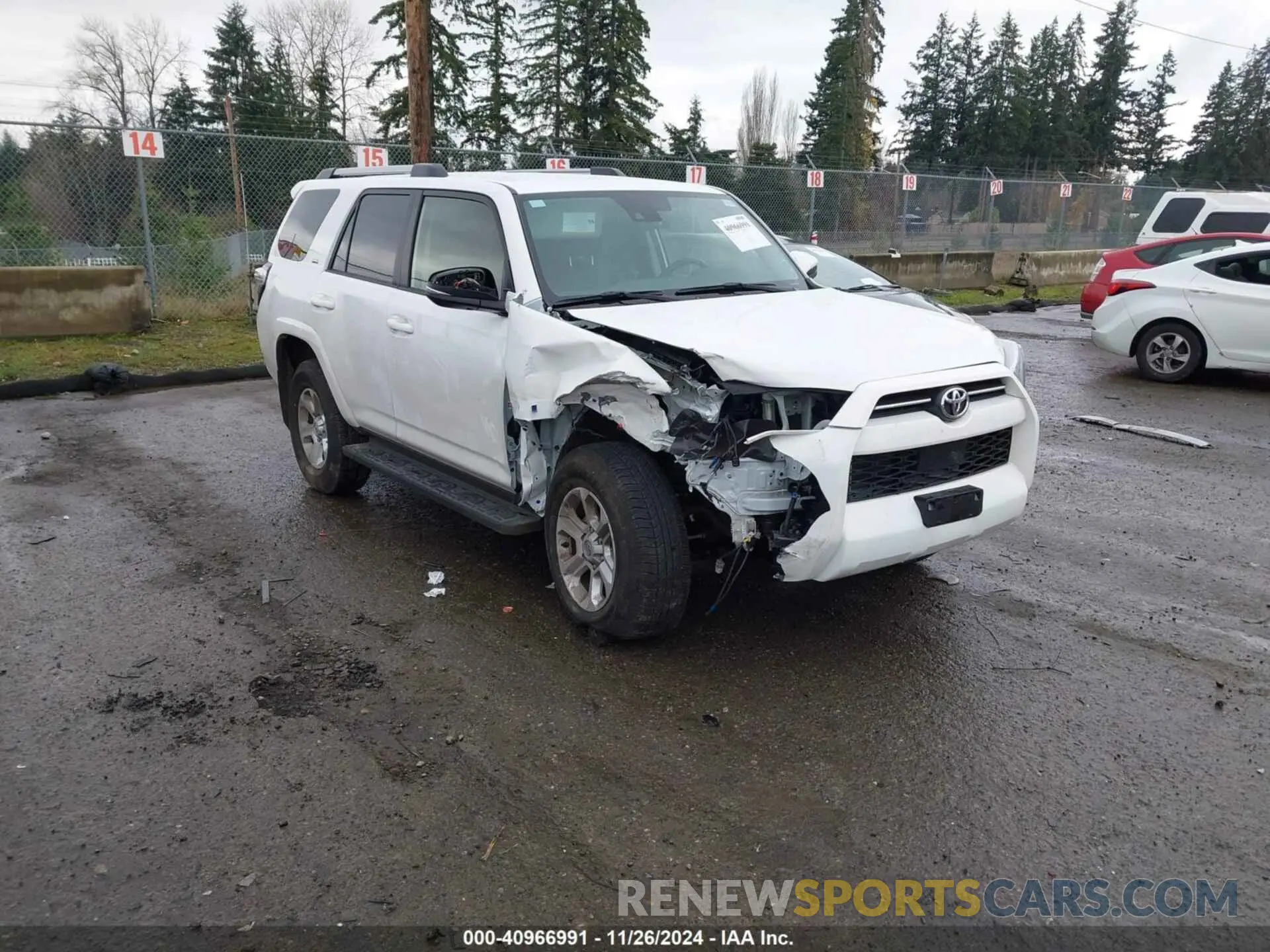 1 fotografías del automóvil dañado JTENU5JR0R6279329 TOYOTA 4RUNNER 2024