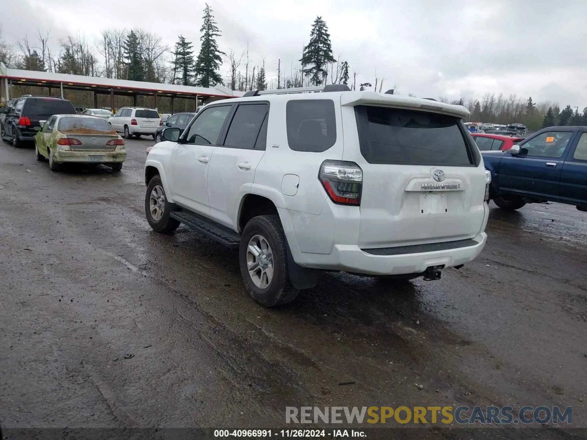 3 fotografías del automóvil dañado JTENU5JR0R6279329 TOYOTA 4RUNNER 2024