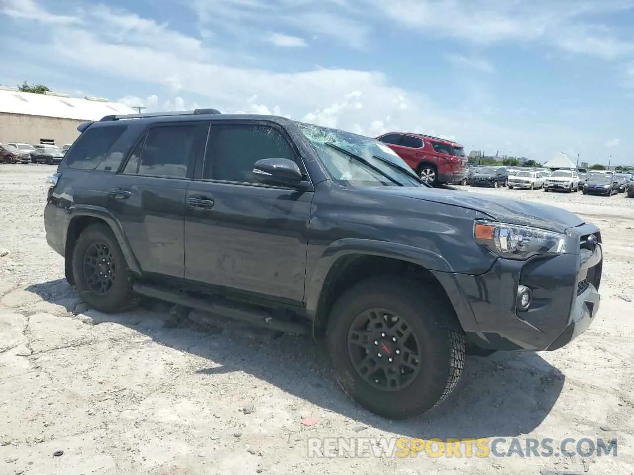 4 fotografías del automóvil dañado JTENU5JR2R6224669 TOYOTA 4RUNNER 2024