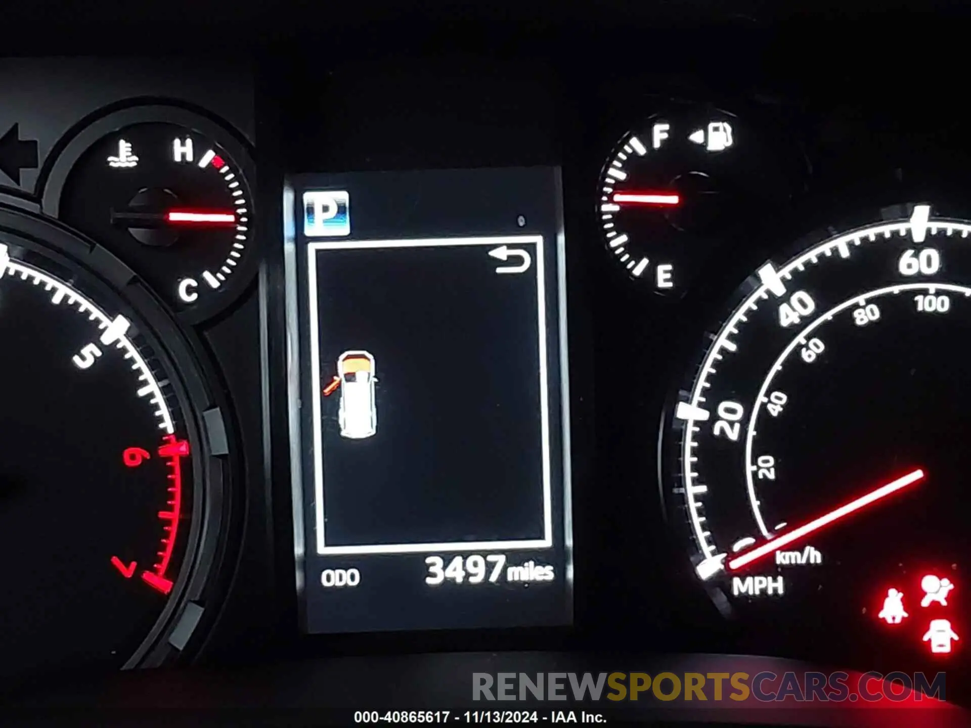 15 fotografías del automóvil dañado JTENU5JR5R6276569 TOYOTA 4RUNNER 2024