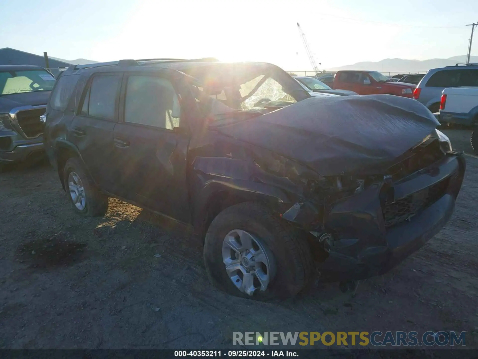 1 fotografías del automóvil dañado JTENU5JR8R6295648 TOYOTA 4RUNNER 2024
