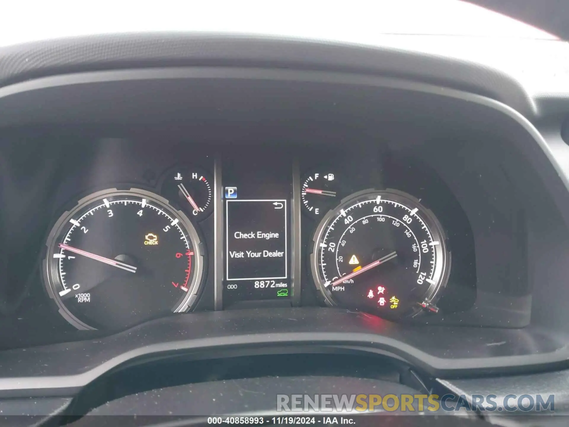 7 fotografías del automóvil dañado JTERU5JR0R6215843 TOYOTA 4RUNNER 2024