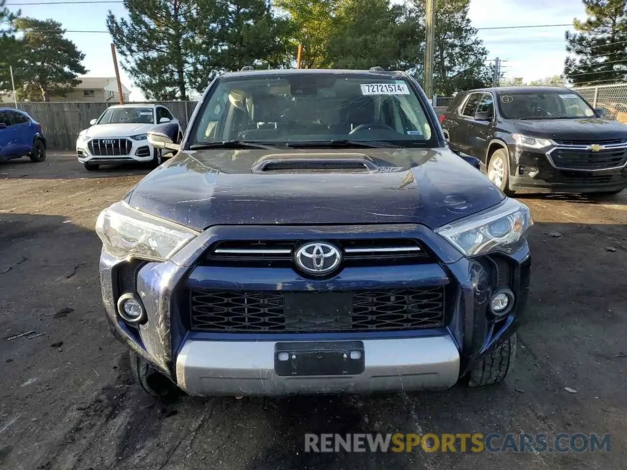 5 fotografías del automóvil dañado JTERU5JR1R6231484 TOYOTA 4RUNNER 2024