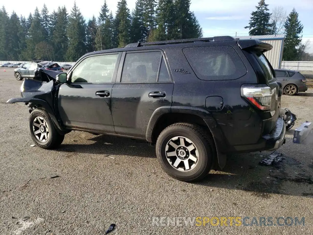 2 fotografías del automóvil dañado JTERU5JR2R6302997 TOYOTA 4RUNNER 2024