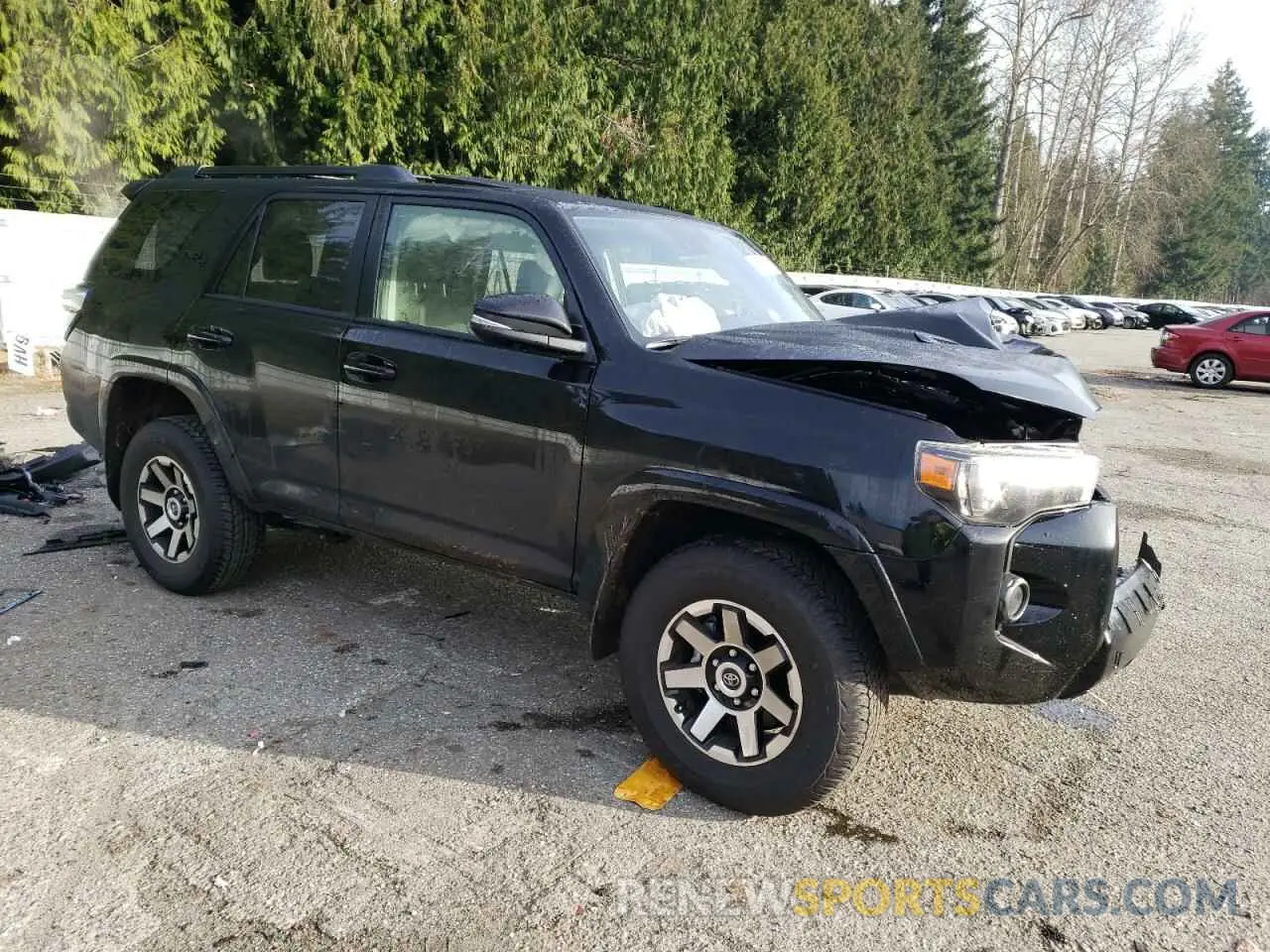 4 fotografías del automóvil dañado JTERU5JR2R6302997 TOYOTA 4RUNNER 2024