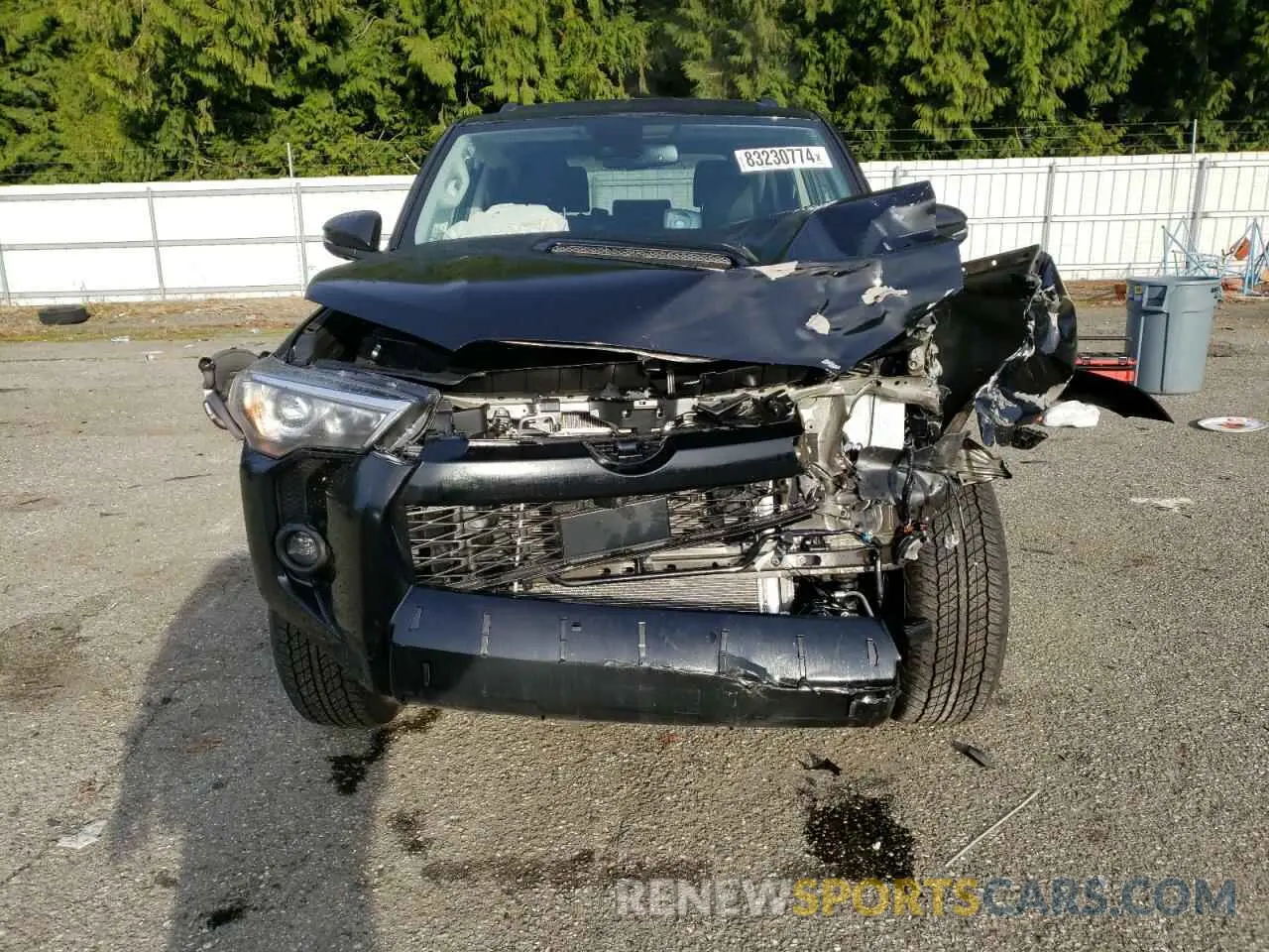 5 fotografías del automóvil dañado JTERU5JR2R6302997 TOYOTA 4RUNNER 2024