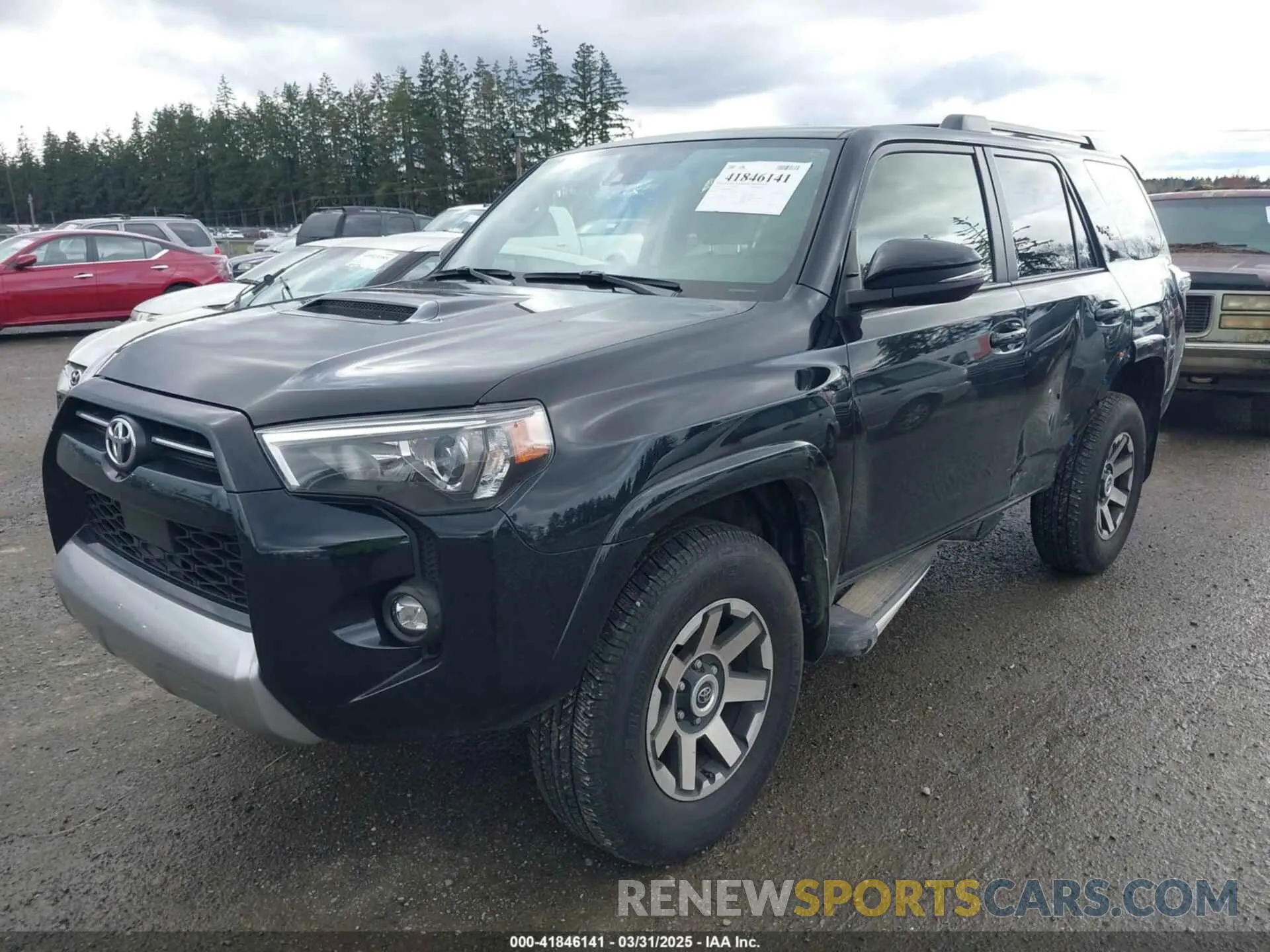 2 fotografías del automóvil dañado JTERU5JR9R6221883 TOYOTA 4RUNNER 2024