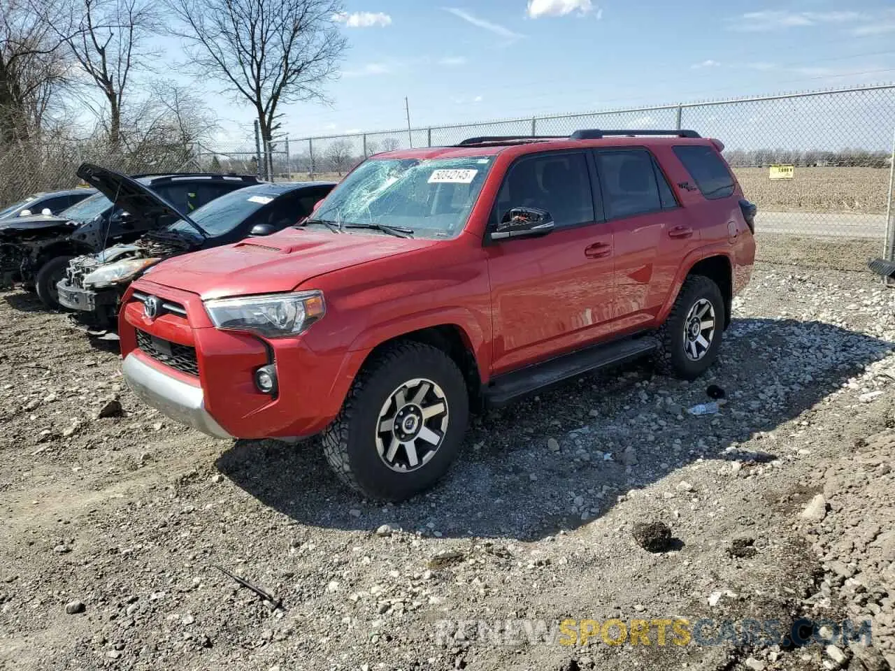1 fotografías del automóvil dañado JTERU5JR9R6222306 TOYOTA 4RUNNER 2024