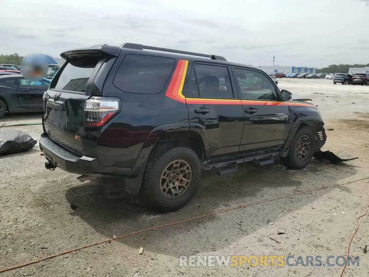 3 fotografías del automóvil dañado JTEUU5JR6P6100235 TOYOTA 4RUNNER 40 2023