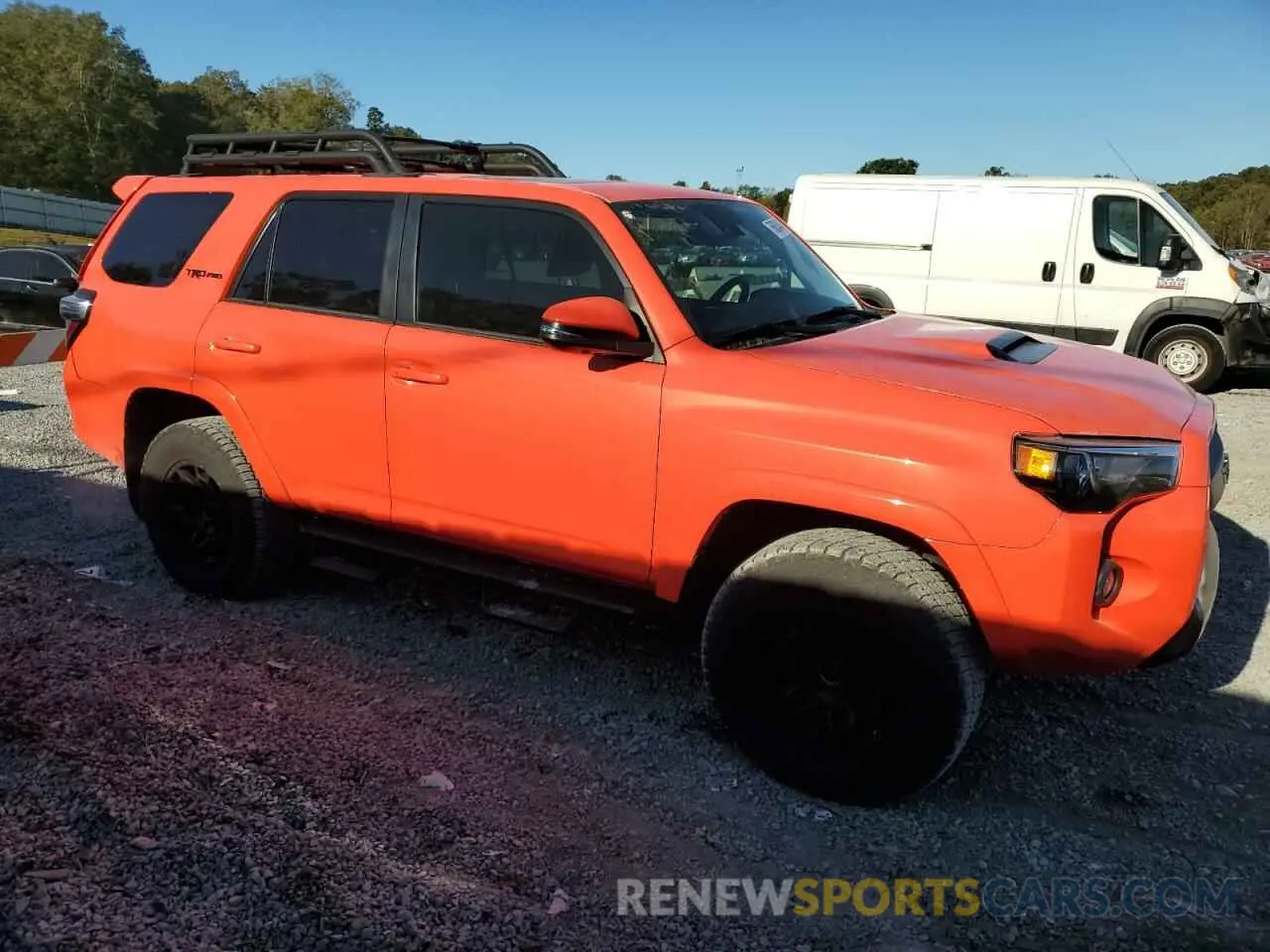 4 fotografías del automóvil dañado JTELU5JR3P6141532 TOYOTA 4RUNNER SE 2023
