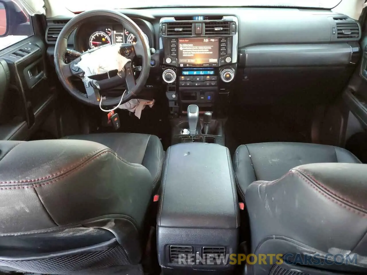 8 fotografías del automóvil dañado JTELU5JRXP6142113 TOYOTA 4RUNNER SE 2023