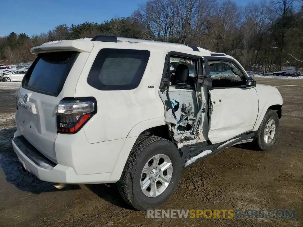 3 fotografías del automóvil dañado JTEMU5JR2P6142367 TOYOTA 4RUNNER SE 2023