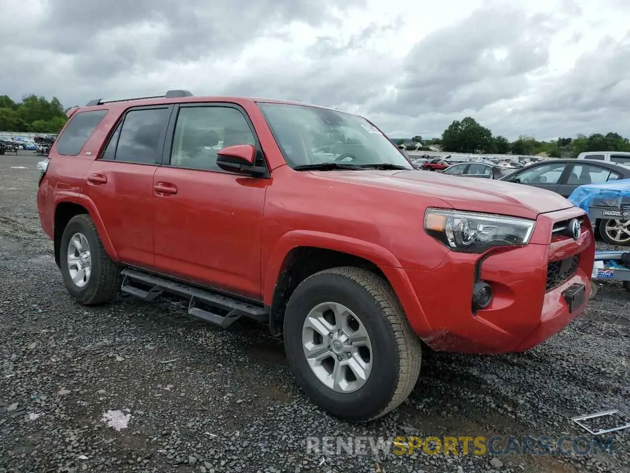 4 fotografías del automóvil dañado JTEMU5JR7P6167782 TOYOTA 4RUNNER SE 2023