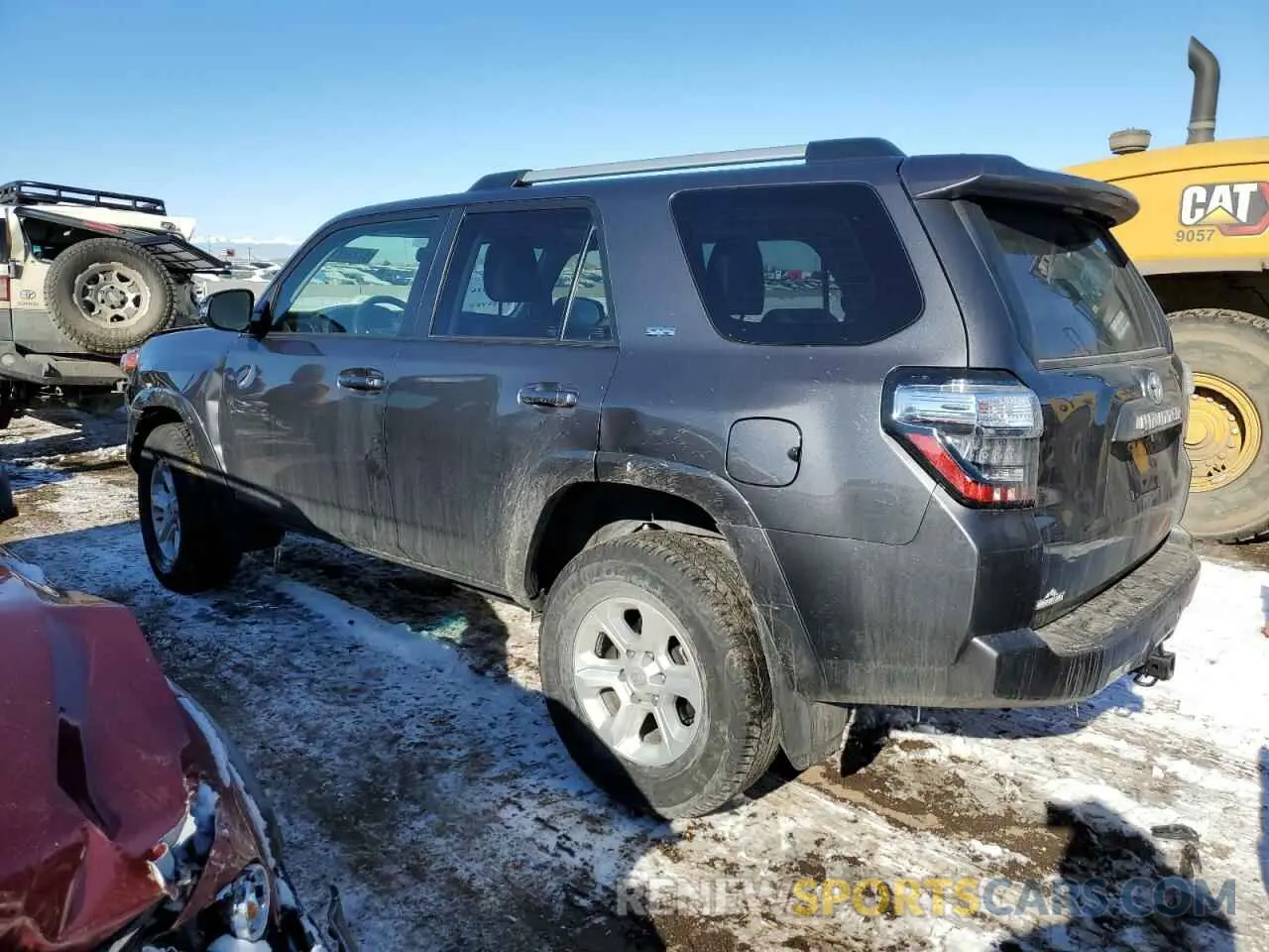 2 fotografías del automóvil dañado JTENU5JR0P6185450 TOYOTA 4RUNNER SE 2023