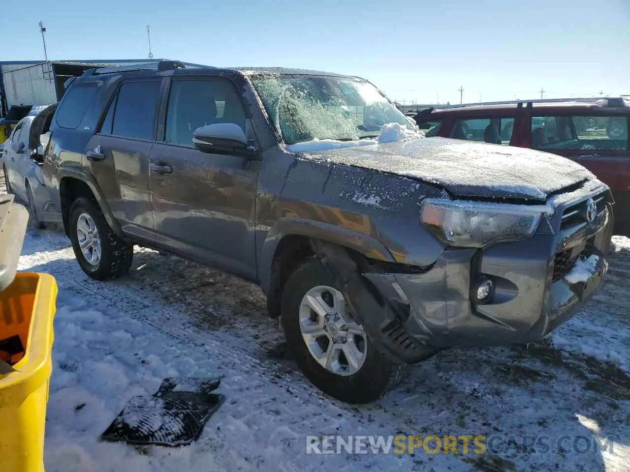 4 fotografías del automóvil dañado JTENU5JR0P6185450 TOYOTA 4RUNNER SE 2023