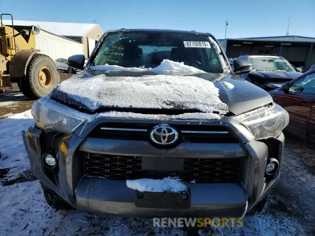 5 fotografías del automóvil dañado JTENU5JR0P6185450 TOYOTA 4RUNNER SE 2023
