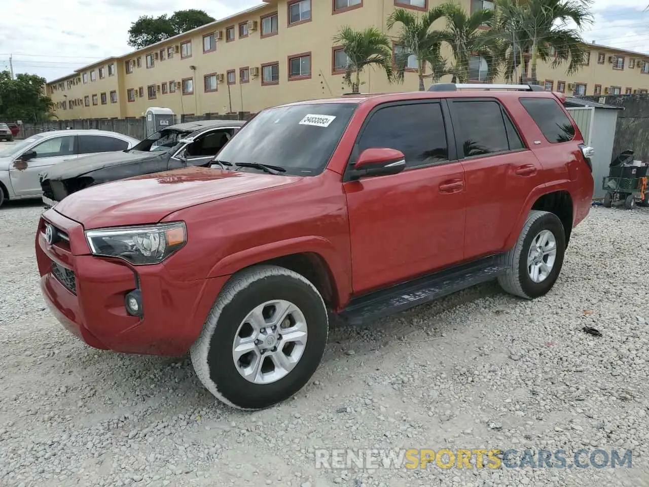 1 fotografías del automóvil dañado JTENU5JR1P6090671 TOYOTA 4RUNNER SE 2023