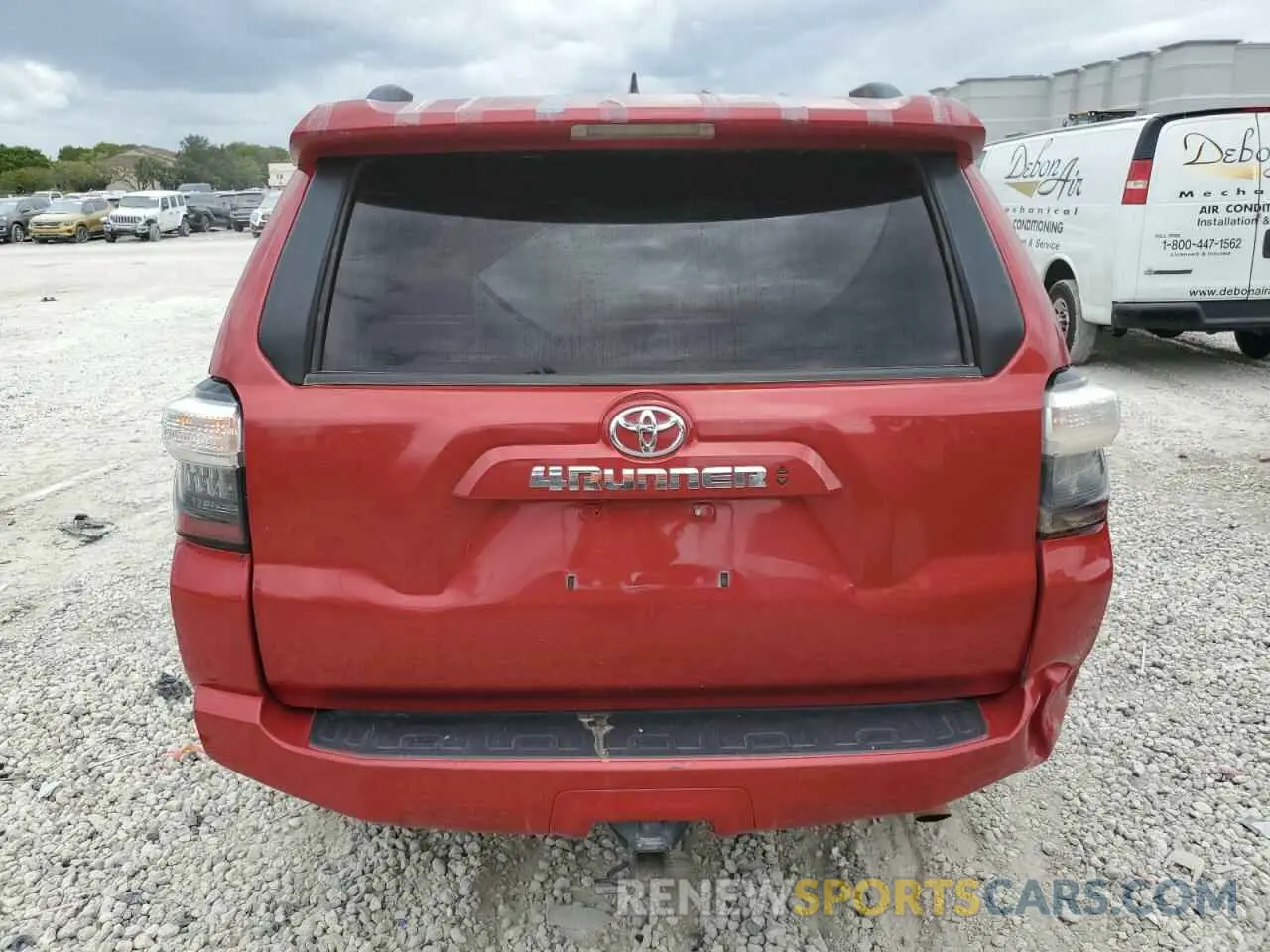 6 fotografías del automóvil dañado JTENU5JR1P6090671 TOYOTA 4RUNNER SE 2023