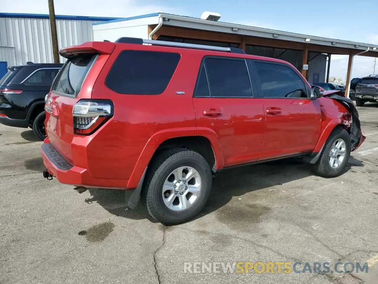 3 fotografías del automóvil dañado JTENU5JR3P6185538 TOYOTA 4RUNNER SE 2023