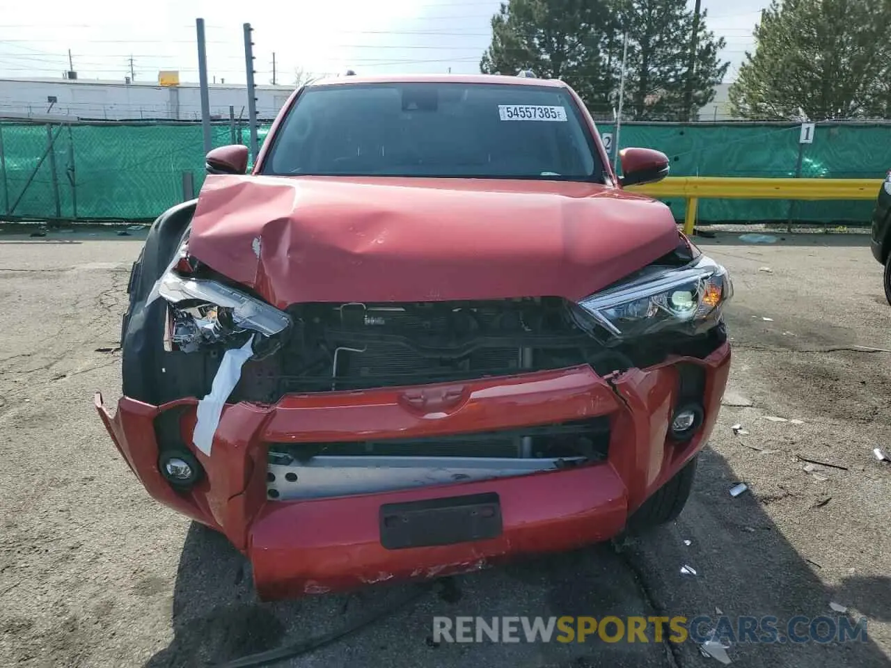 5 fotografías del automóvil dañado JTENU5JR3P6185538 TOYOTA 4RUNNER SE 2023