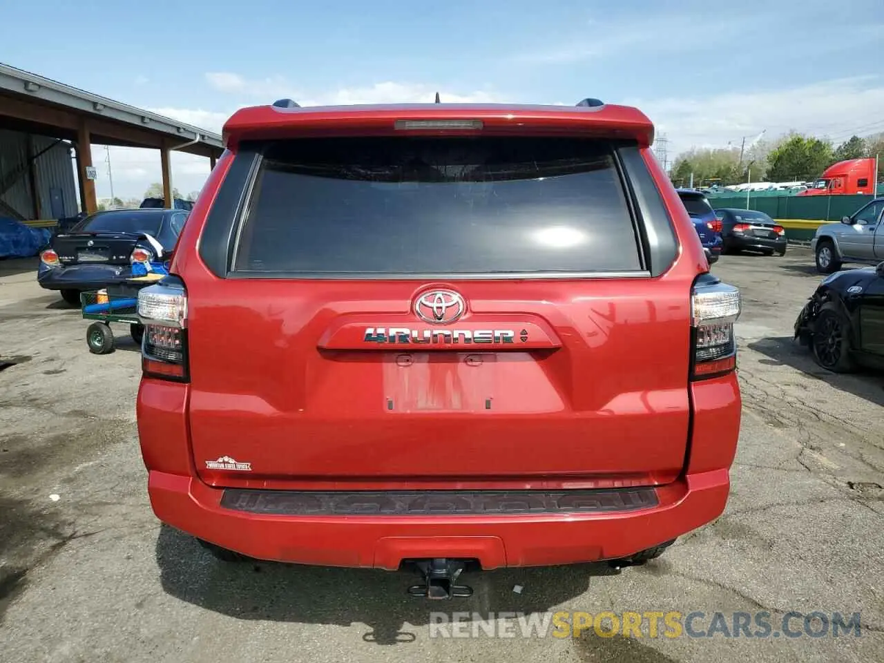 6 fotografías del automóvil dañado JTENU5JR3P6185538 TOYOTA 4RUNNER SE 2023