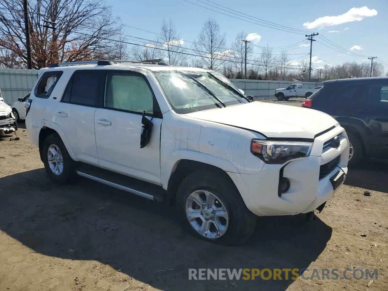 4 fotografías del automóvil dañado JTENU5JR4P6123257 TOYOTA 4RUNNER SE 2023