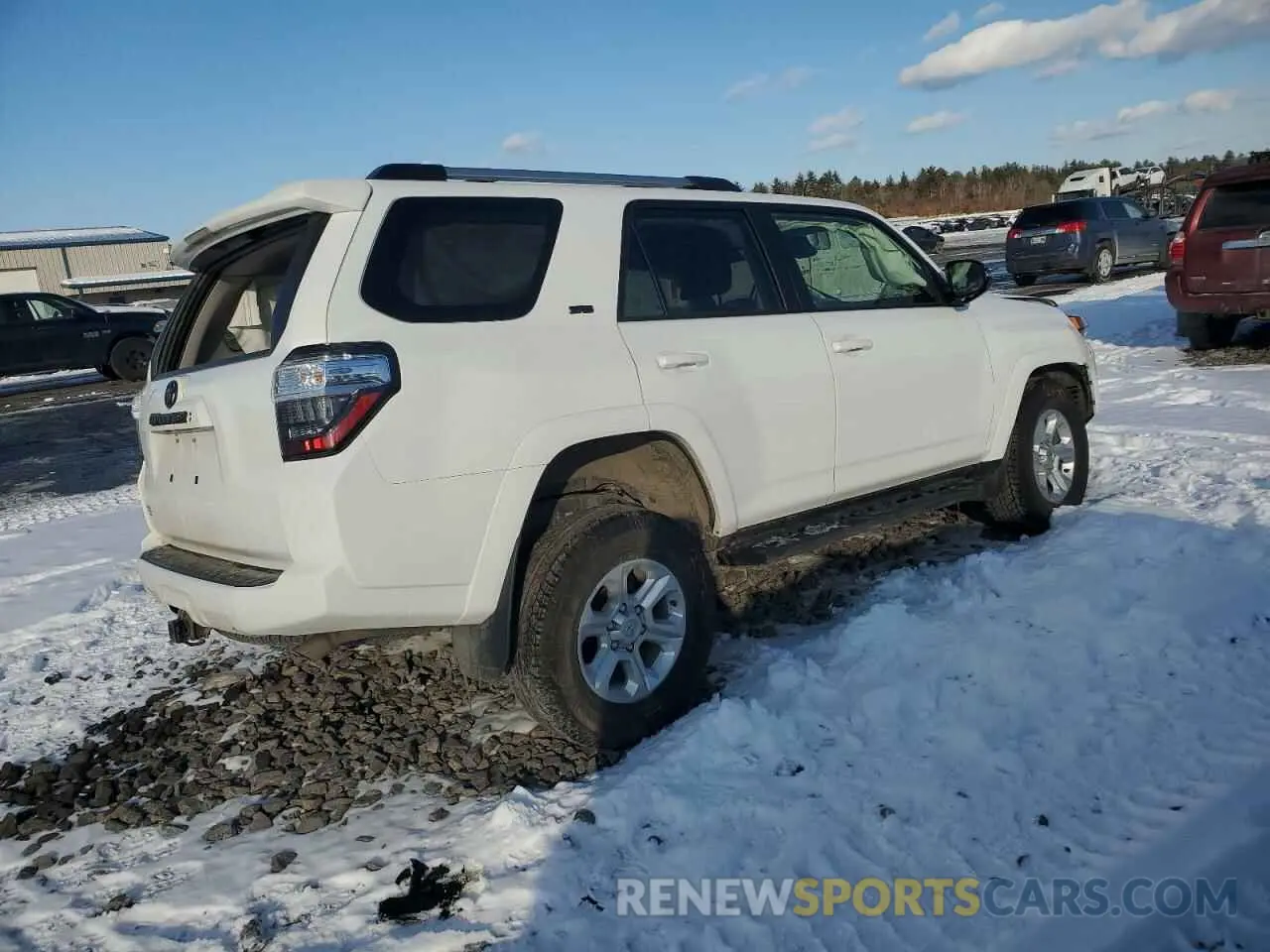 3 fotografías del automóvil dañado JTENU5JR4P6145940 TOYOTA 4RUNNER SE 2023