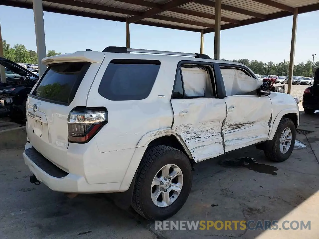 3 fotografías del automóvil dañado JTENU5JR7P6103309 TOYOTA 4RUNNER SE 2023