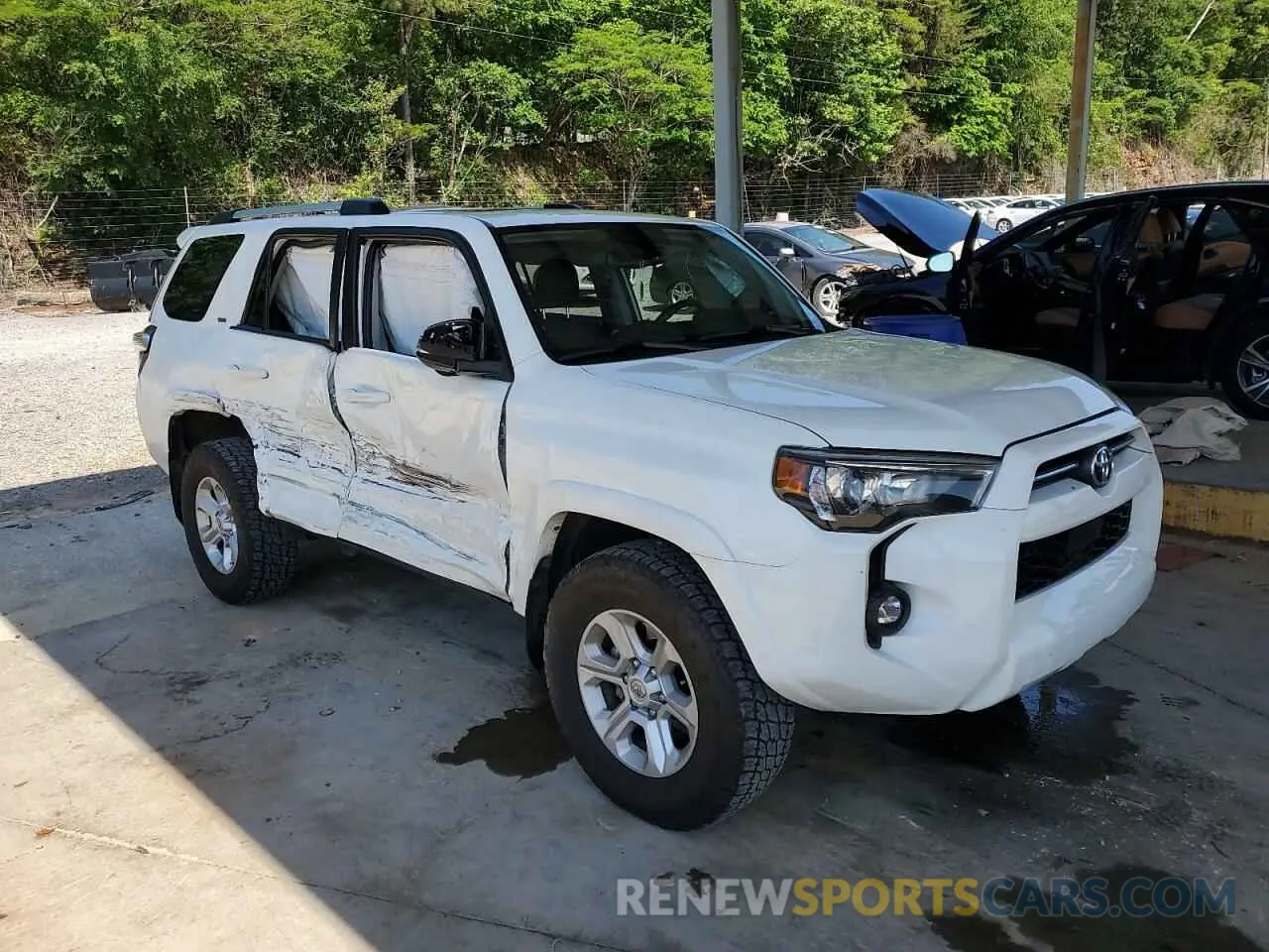 4 fotografías del automóvil dañado JTENU5JR7P6103309 TOYOTA 4RUNNER SE 2023