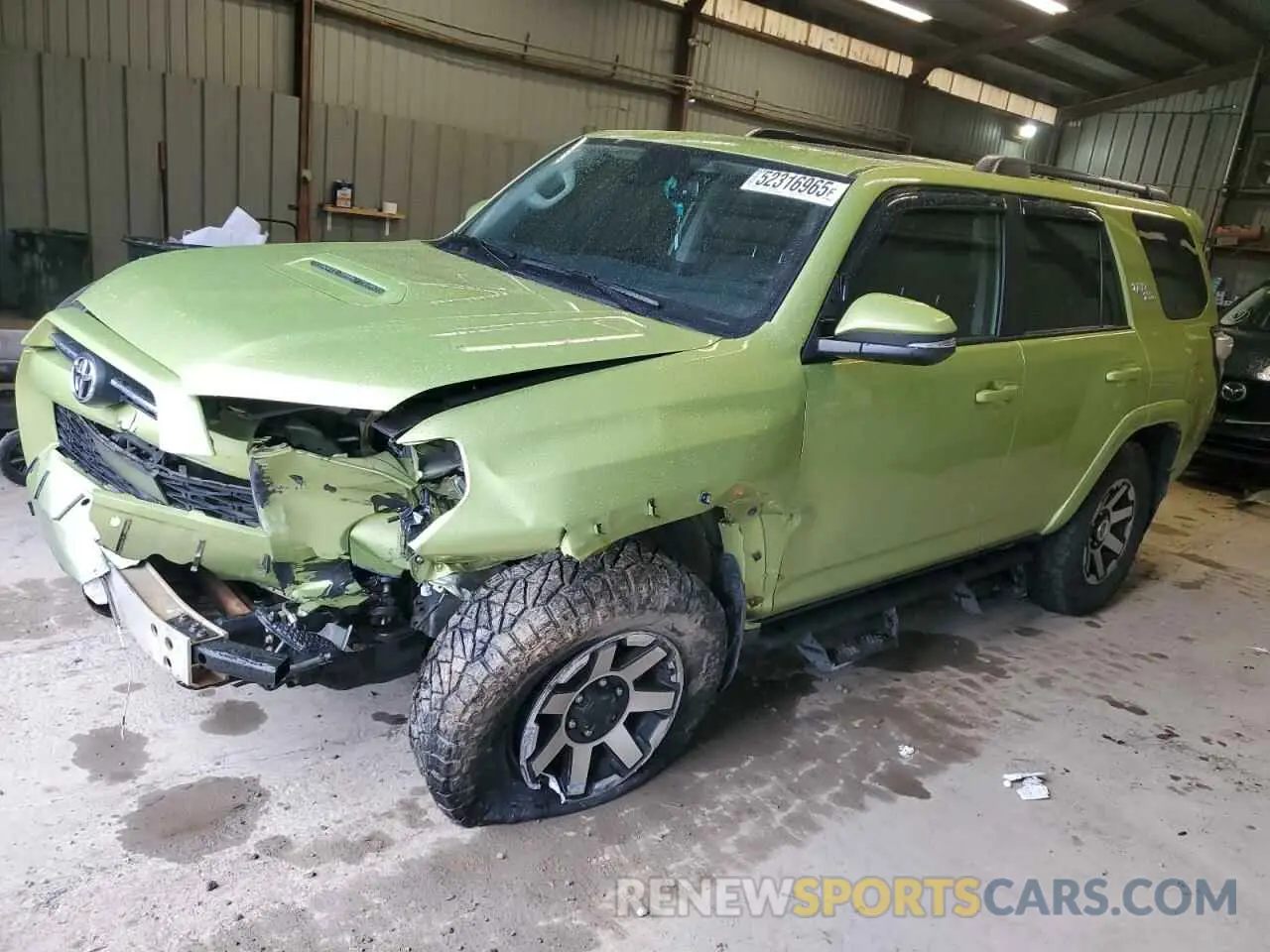 1 fotografías del automóvil dañado JTERU5JR1P6098738 TOYOTA 4RUNNER SE 2023